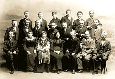 400px-Учасники зїзду українських письменників з нагоди 100-річчя виходу в світ Енеїди