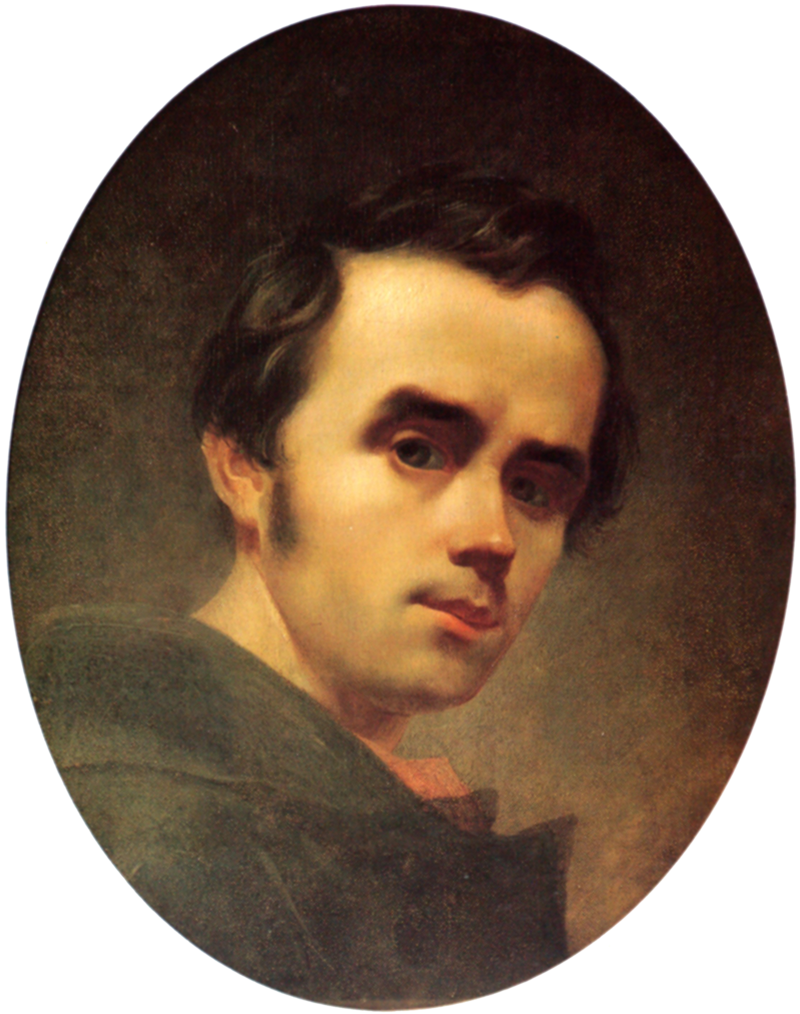 Taras Shevchenko selfportrait oil 1840 crop